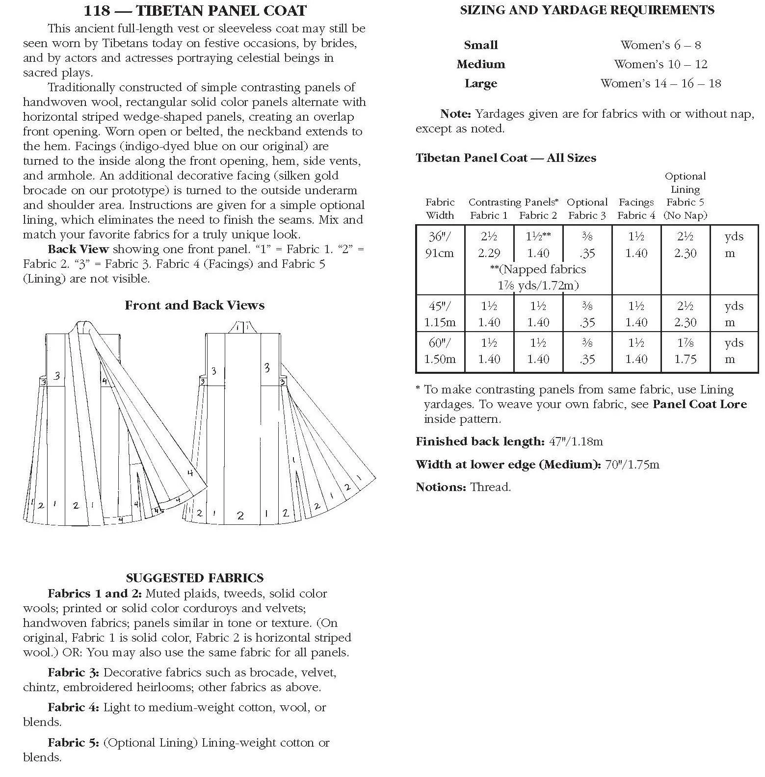 118 Tibetan Panel Coat