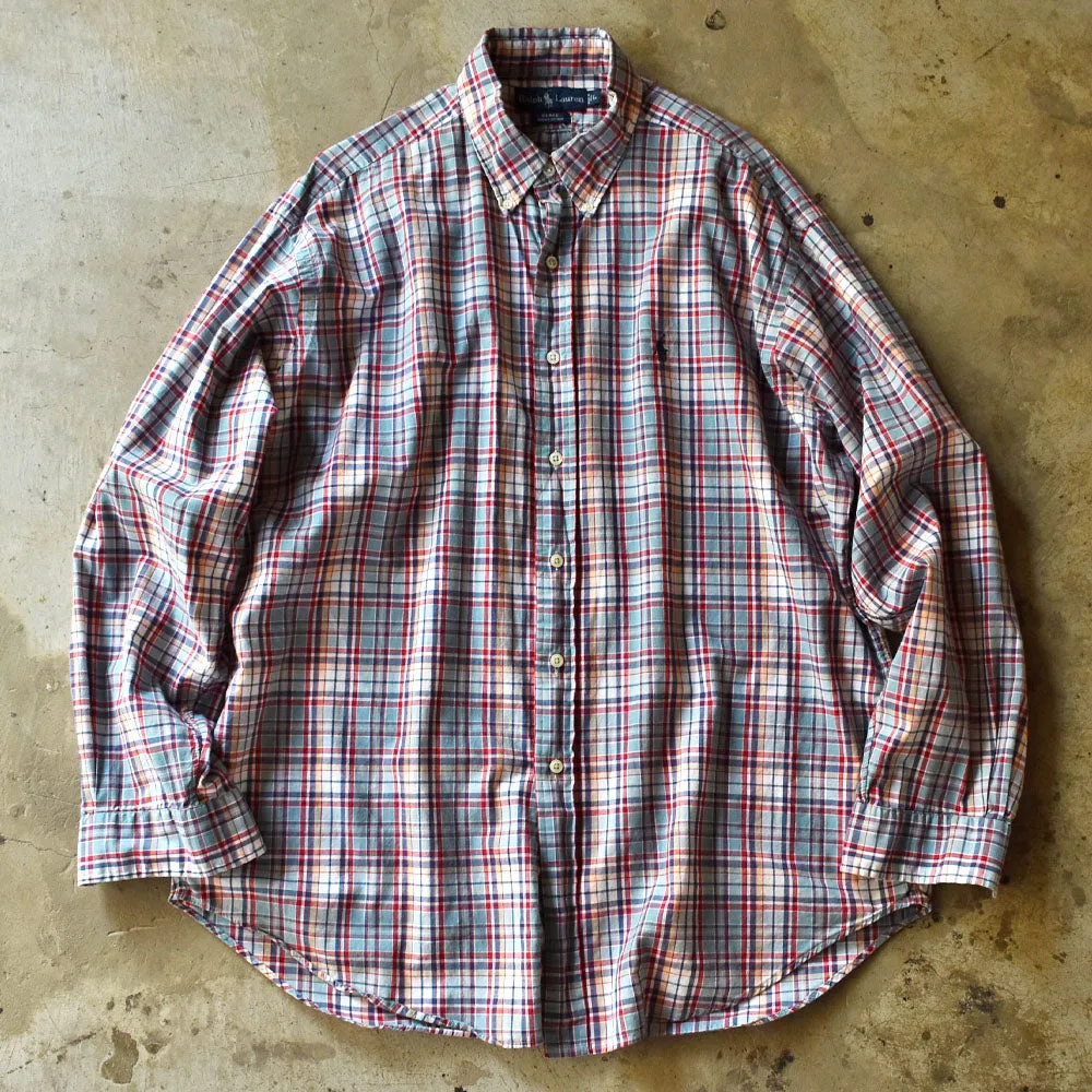 90's Ralph Lauren “BLAKE” チェック ボタンダウンシャツ 240327 S2064