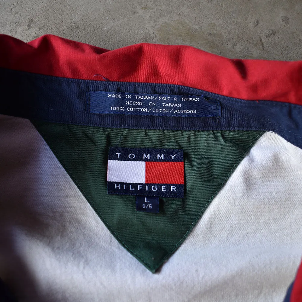 90's　TOMMY HILFIGER/トミー ヒルフィガー “SAILING GEAR” スウェット ラグビージャージ　230308