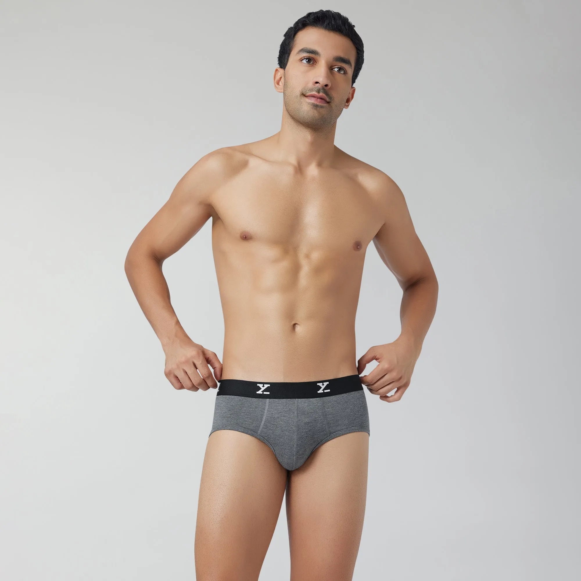 Ace Medley Modal Briefs Icy Grey