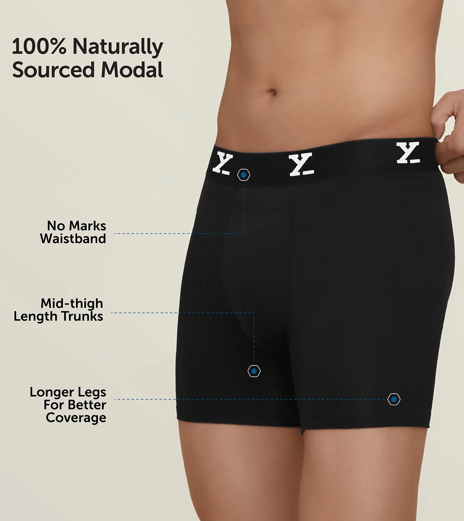 Ace Modal Boxer Briefs Black Knight