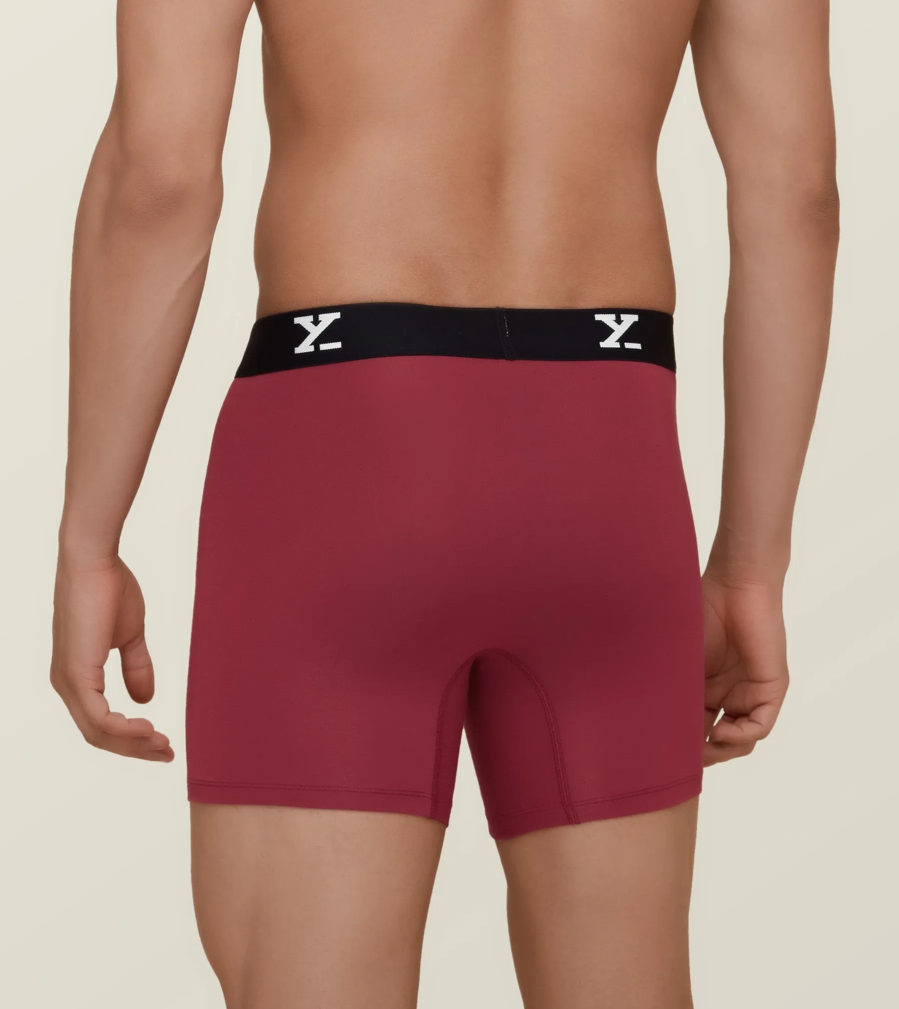 Ace Modal Boxer Briefs Bold Burgundy