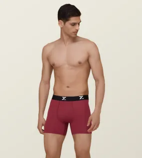 Ace Modal Boxer Briefs Bold Burgundy