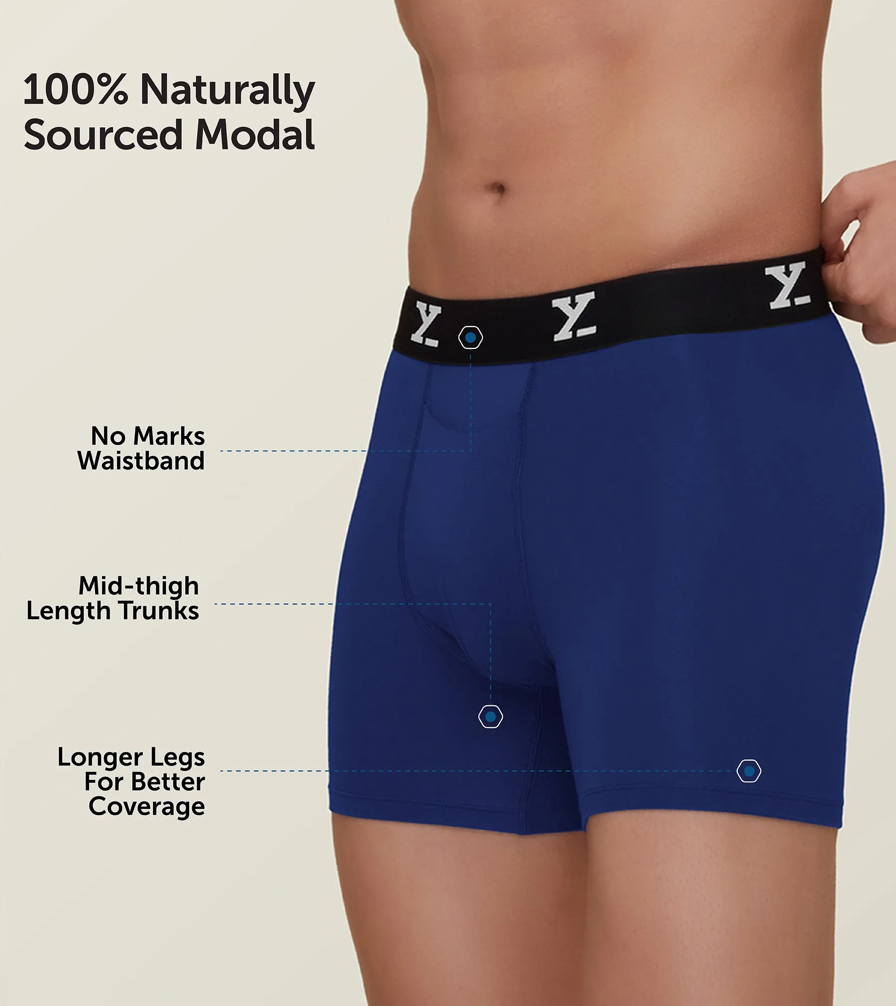 Ace Modal Boxer Briefs Imperial Blue