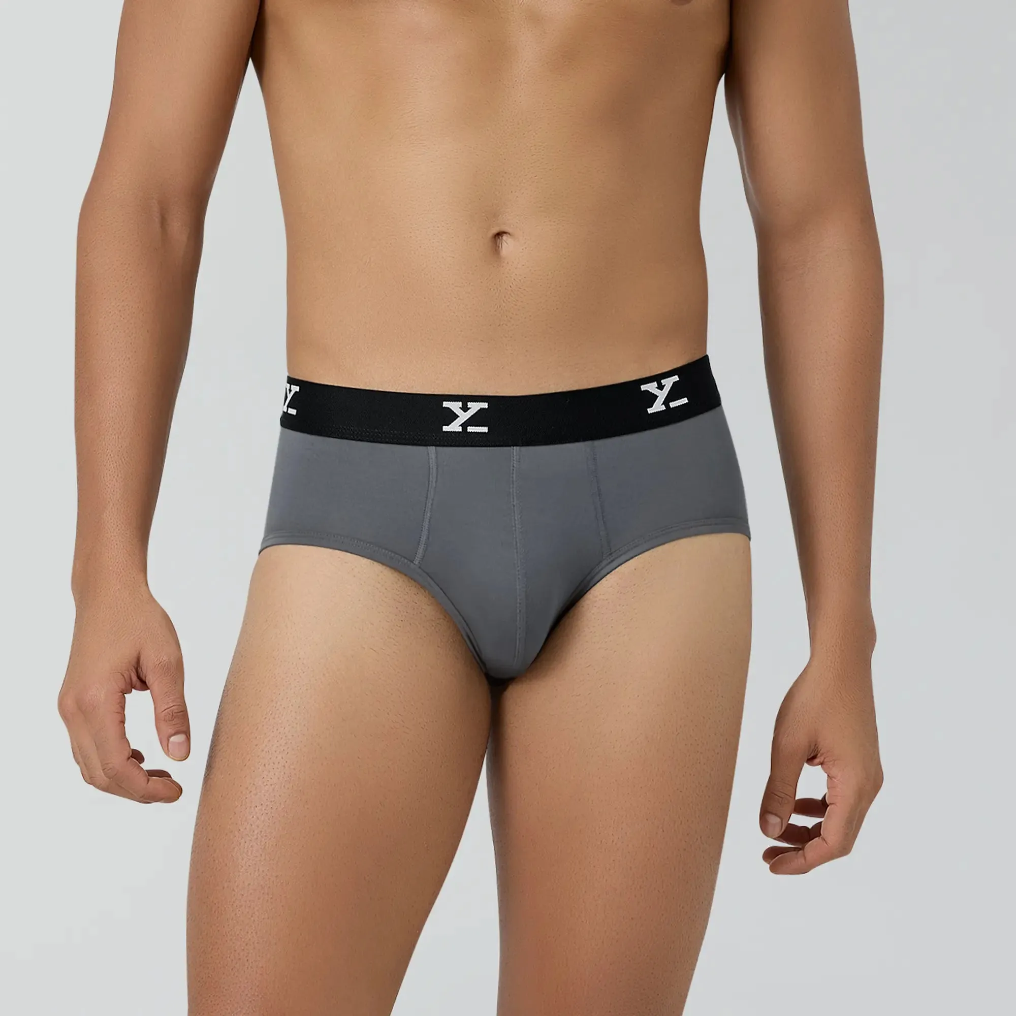 Ace Modal Briefs Charcoal Grey