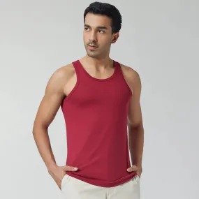 Ace Modal-Cotton Vest Bold Burgundy