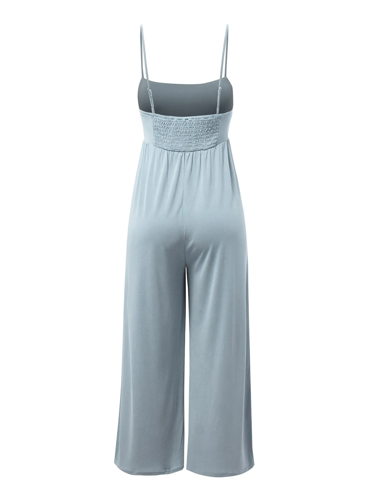 Adjustable Spaghetti Strap Soft Jumpsuit (WFR1234)