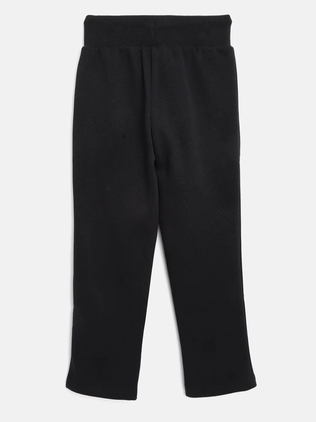 Alcis Girls Solid Black Track Pants