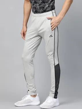 Alcis Men Grey Melange Solid Outdoor Track Pants