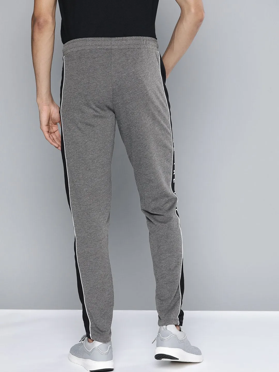 Alcis Men Grey Solid Track Pant