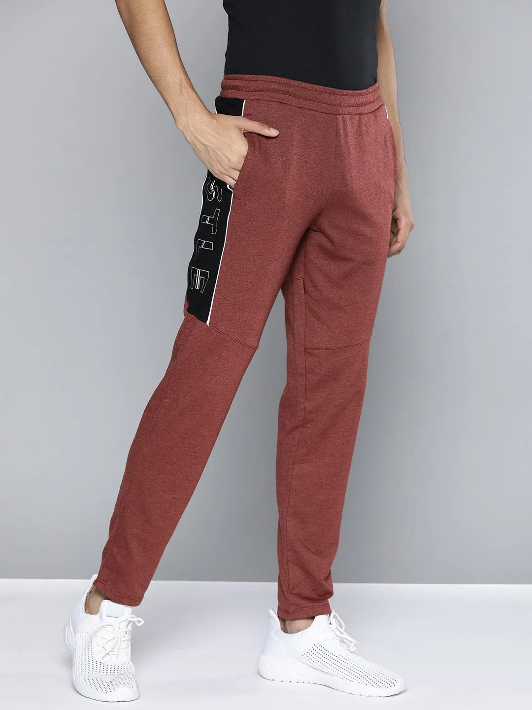 Alcis Men Red Solid Track Pant