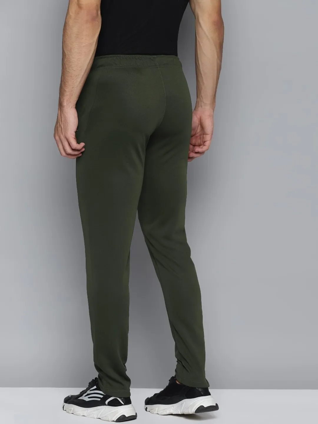 Alcis Men Solid Green Track Pant