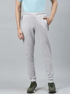 Alcis Men Solid GREY MELANGE Track Pants