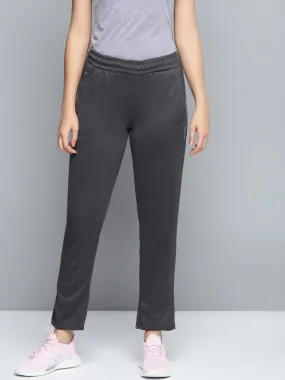 Alcis Women Charcoal Grey Solid Track Pants