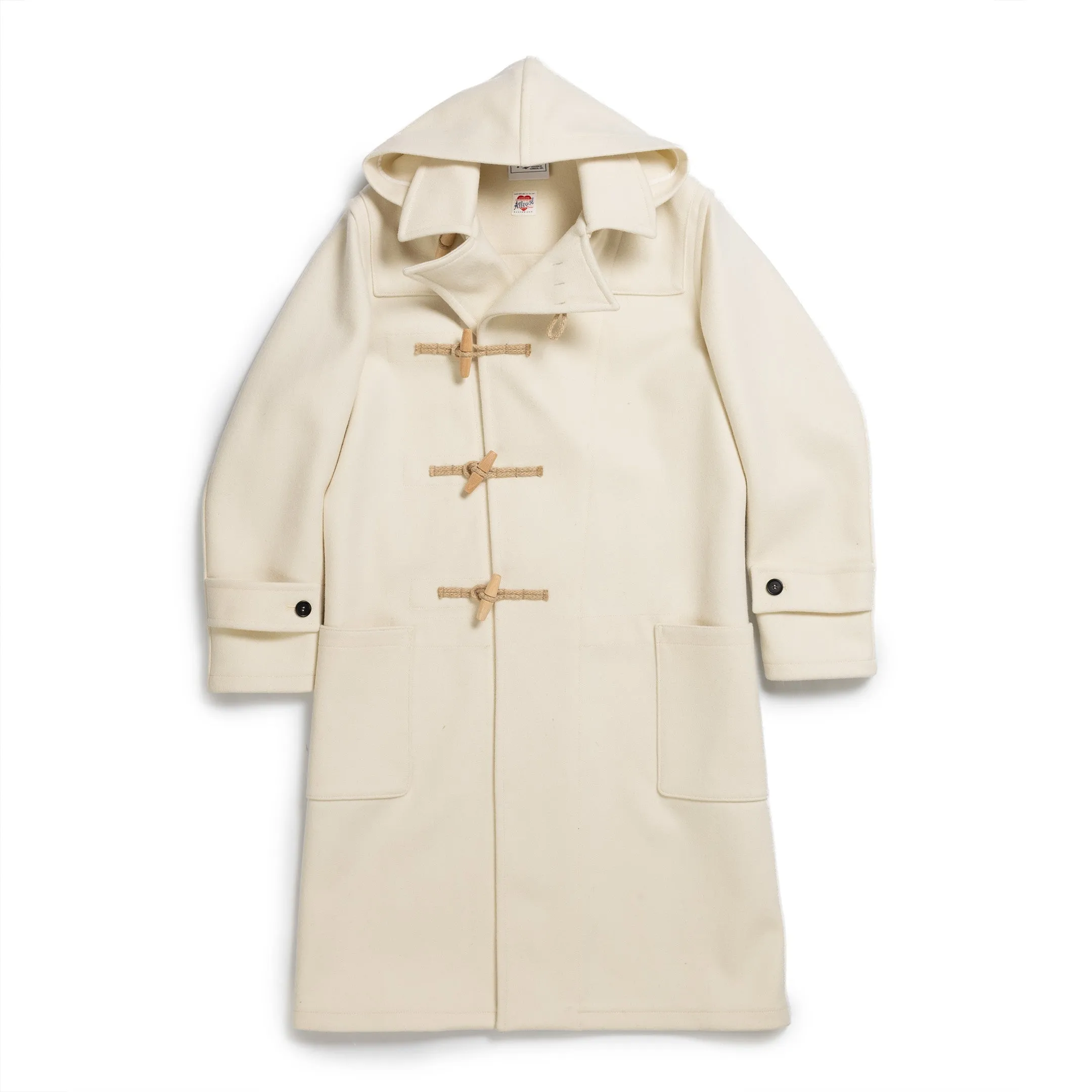 Allevol 'Pat' Duffle Coat White