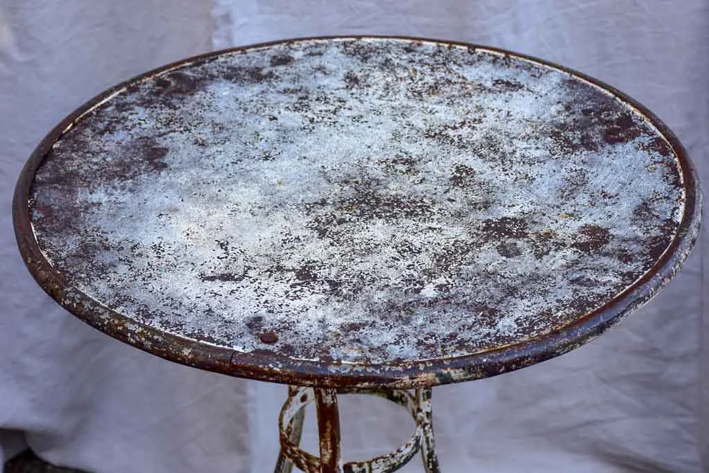 Antique French Arras garden table - round