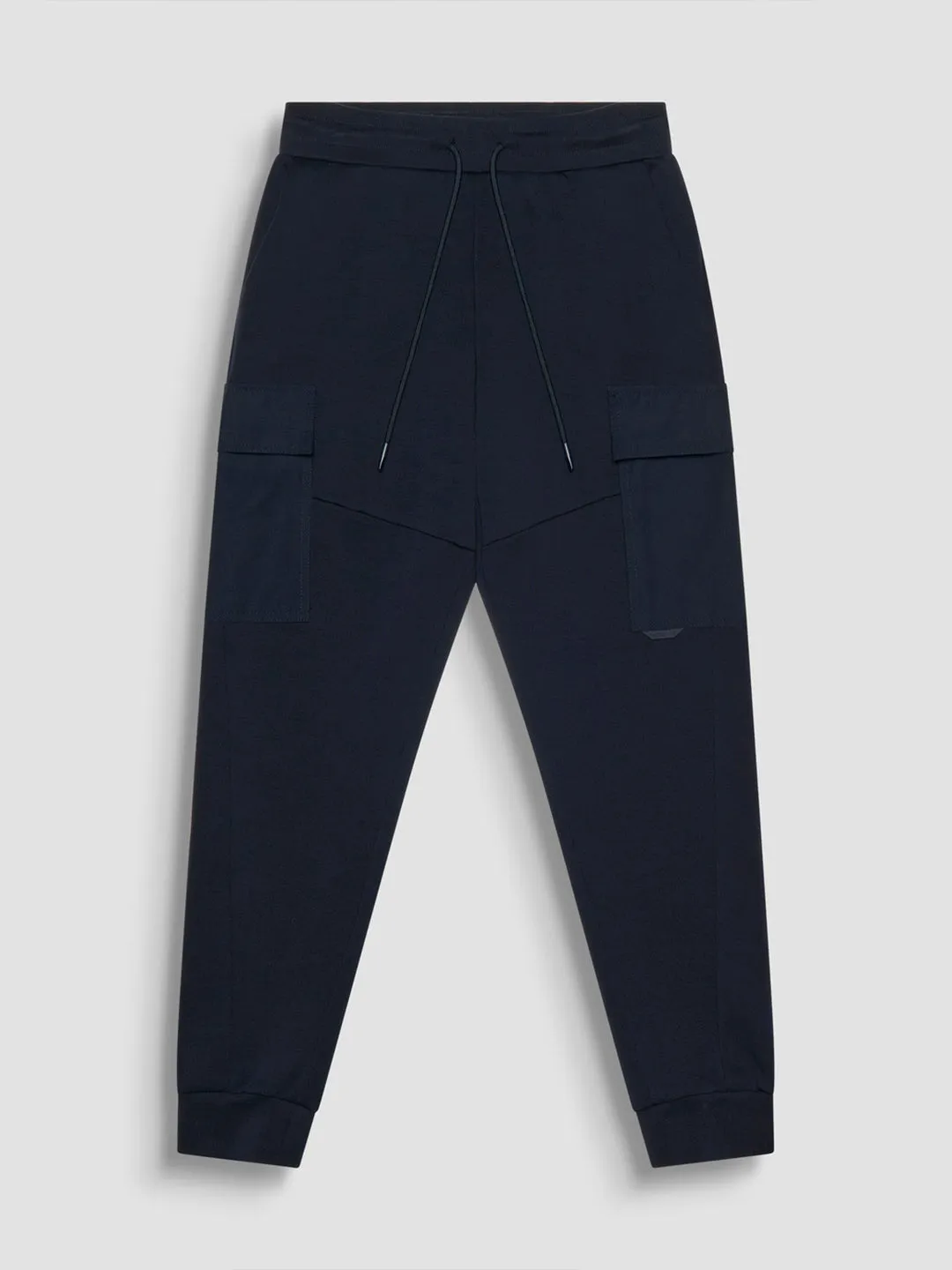 Antony Morato Men Blue Solid Regular Fit Mid-Rise Joggers Style Track Pant