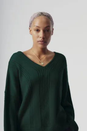 ANYA  Fine Merino Wool Jumper - Ivy