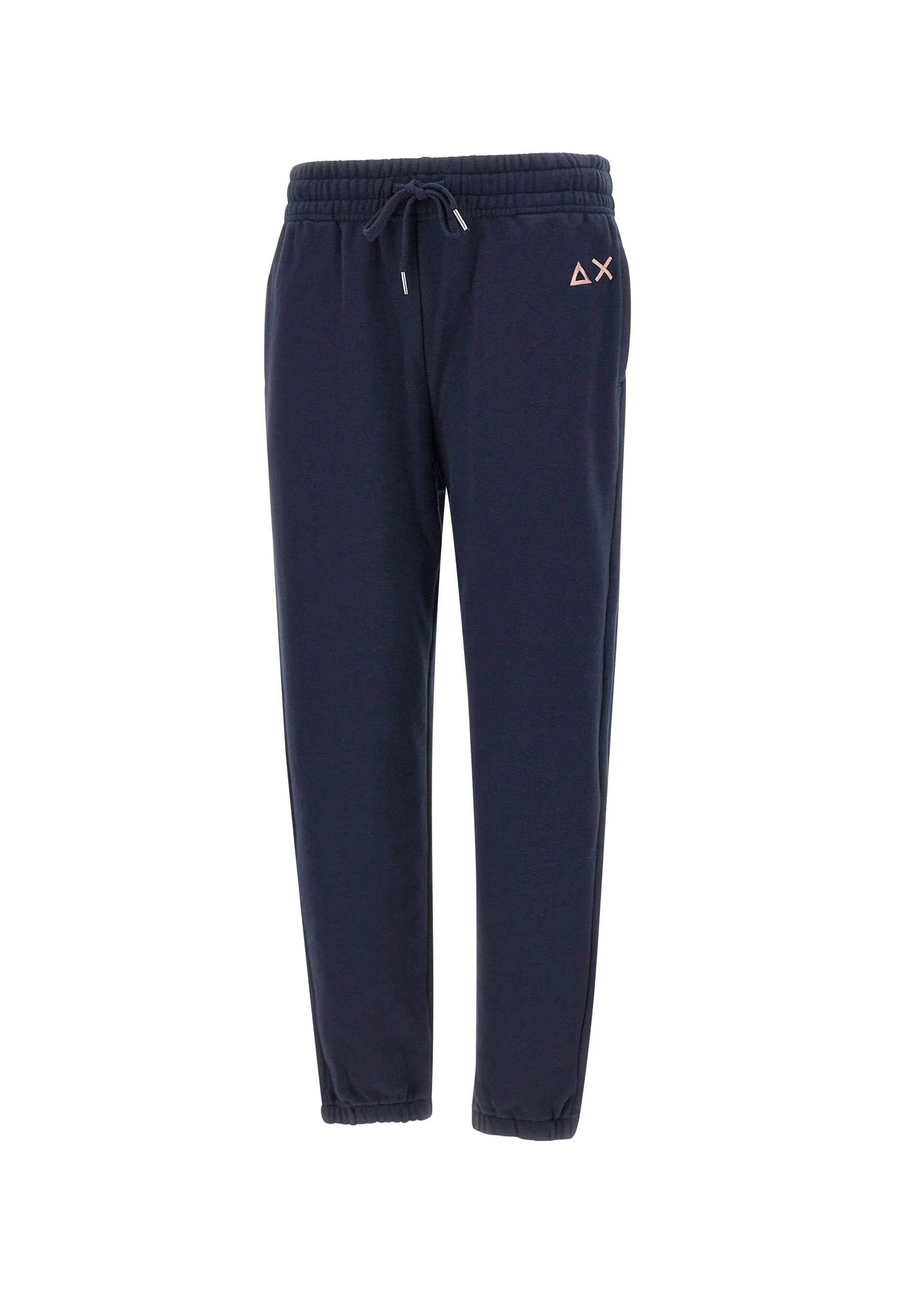 Blue Cotton Jogger Trousers for Women