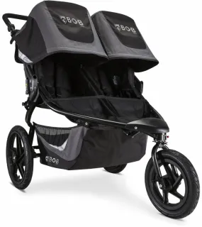 BOB Revolution Flex 3.0 Duallie Double Jogging Stroller - Graphite Black