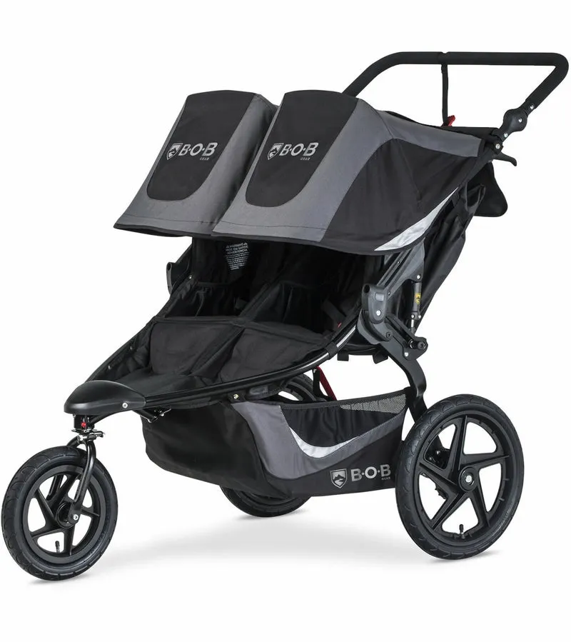 BOB Revolution Flex 3.0 Duallie Double Jogging Stroller - Graphite Black