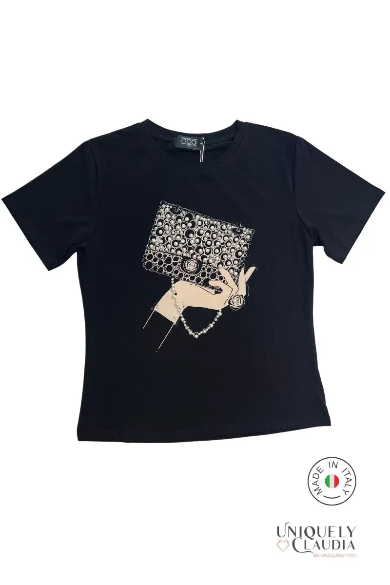 Borsa Di Perla Black T-Shirt