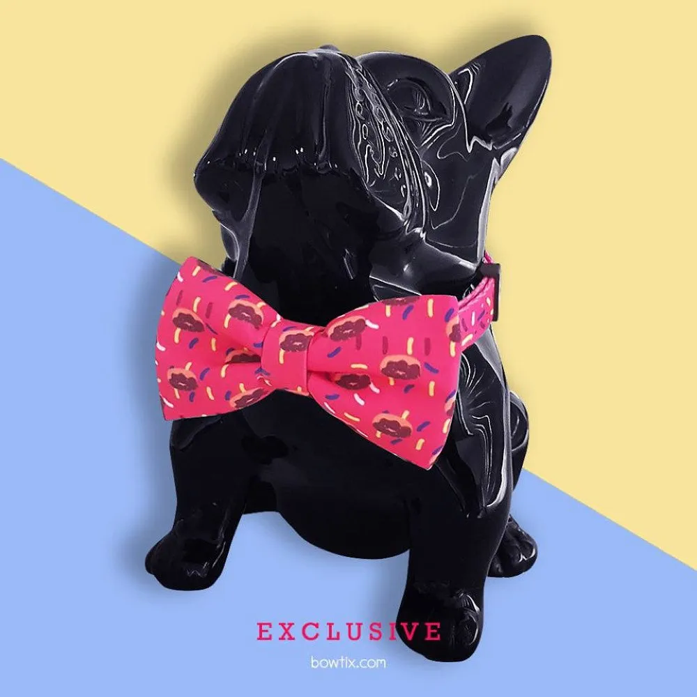 Bowtix Handmade Dog Collar With Removable Bowtie - Sweet Tooth