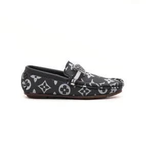 Boys Black Formal Moccasin KD0401