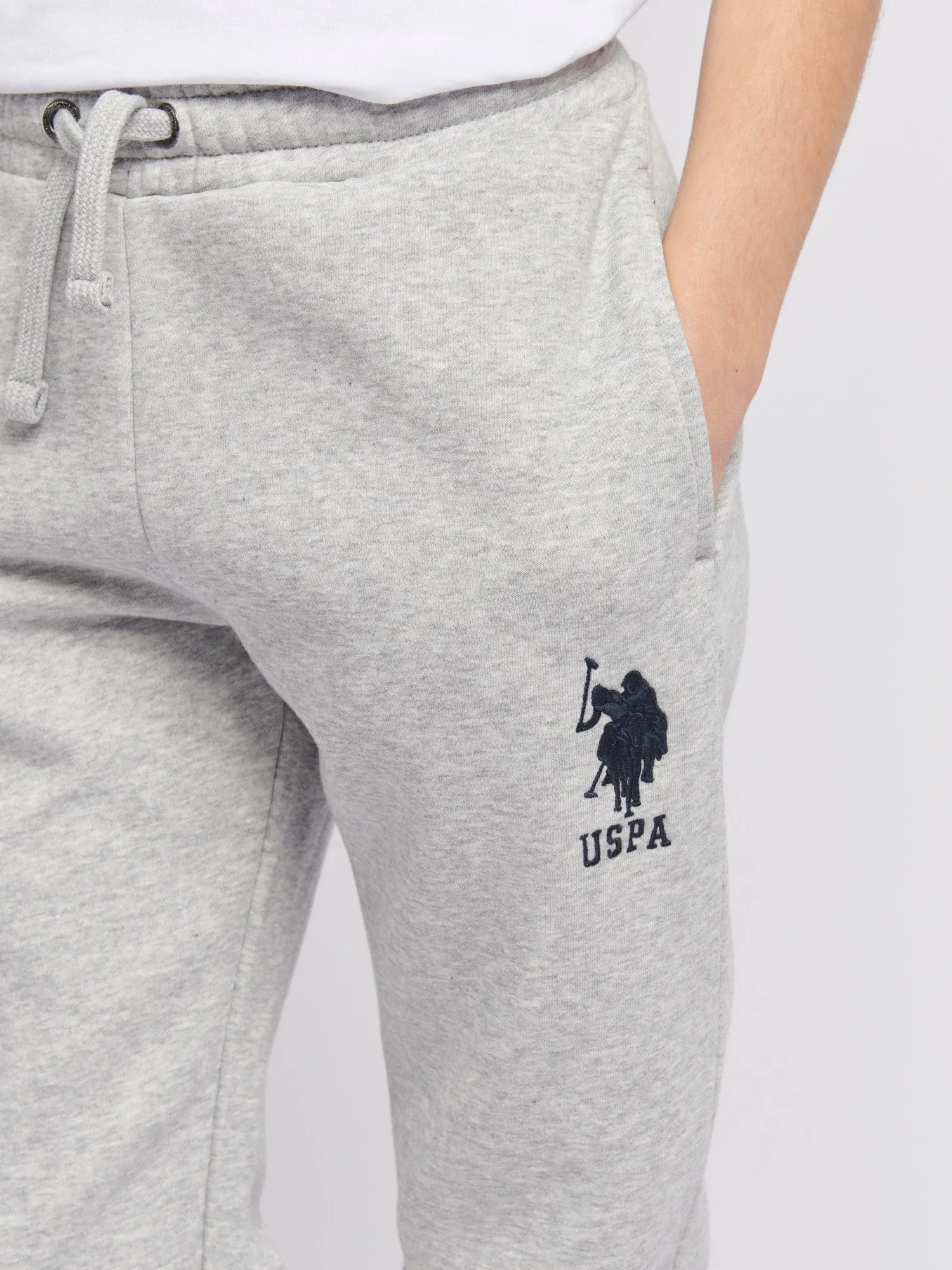 Boys Player 3 Joggers in Mid Grey Marl