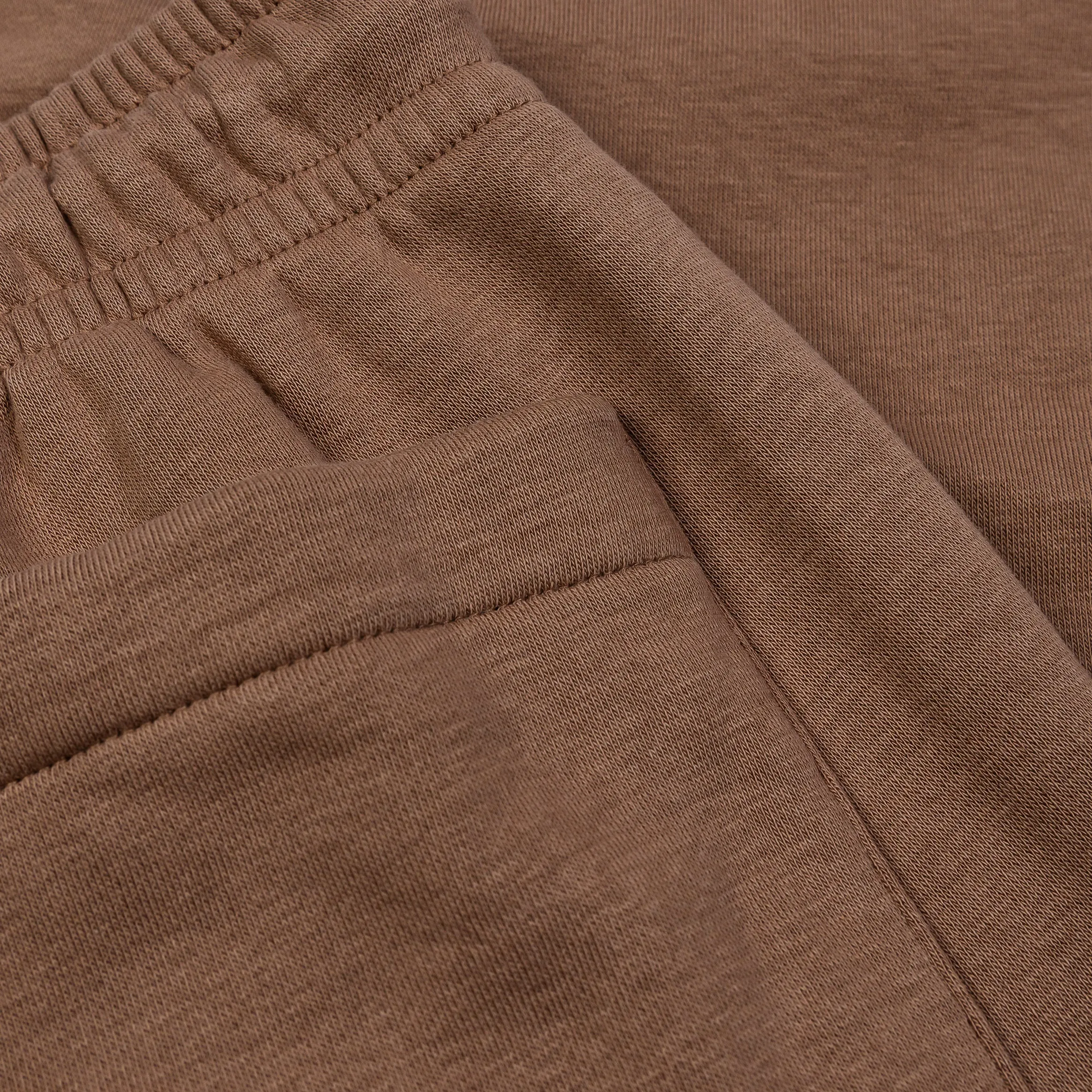 Brooklyn Fleece Joggers Mens Pants (Brown/White)