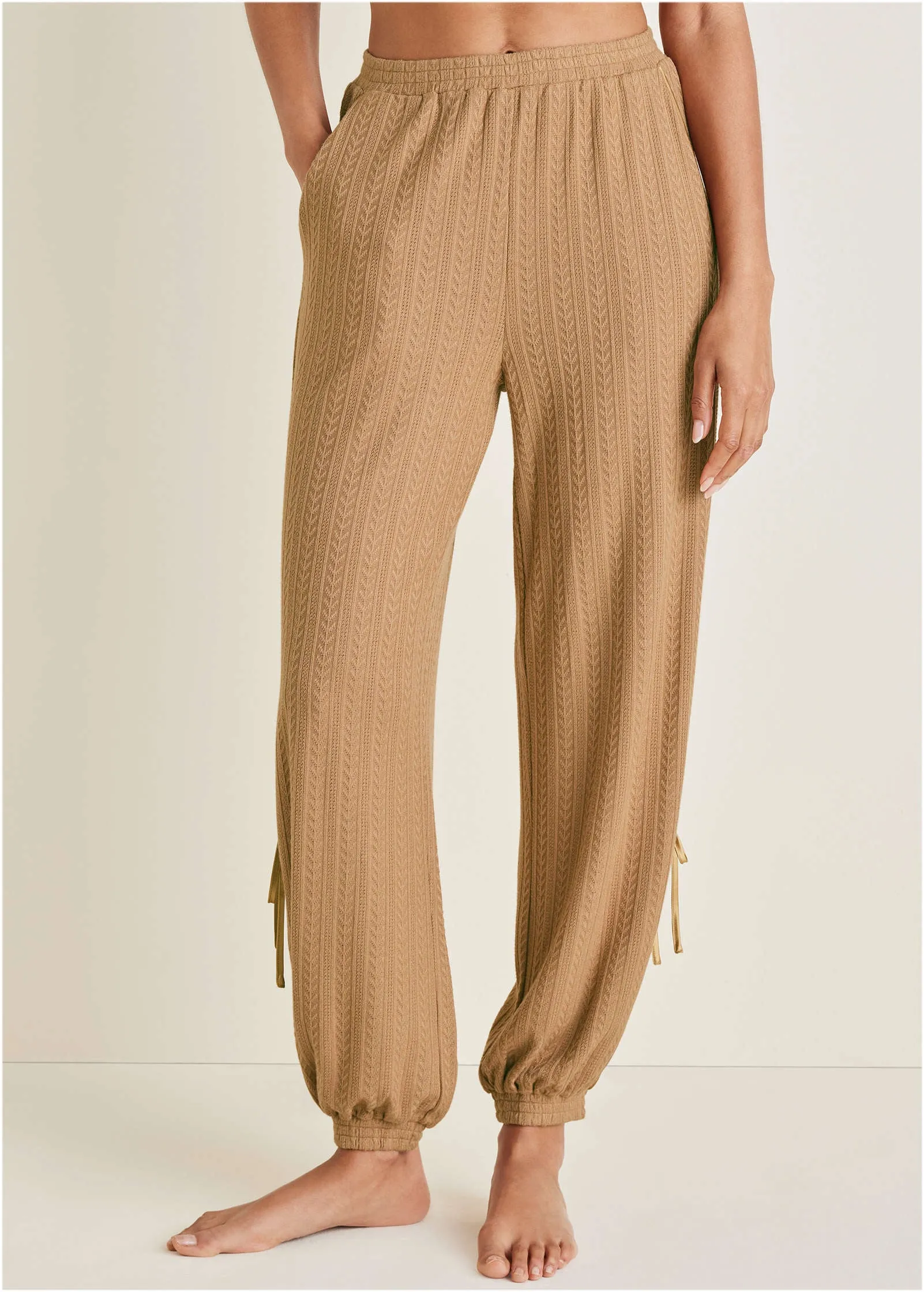 Brunch Knit Joggers - Camel