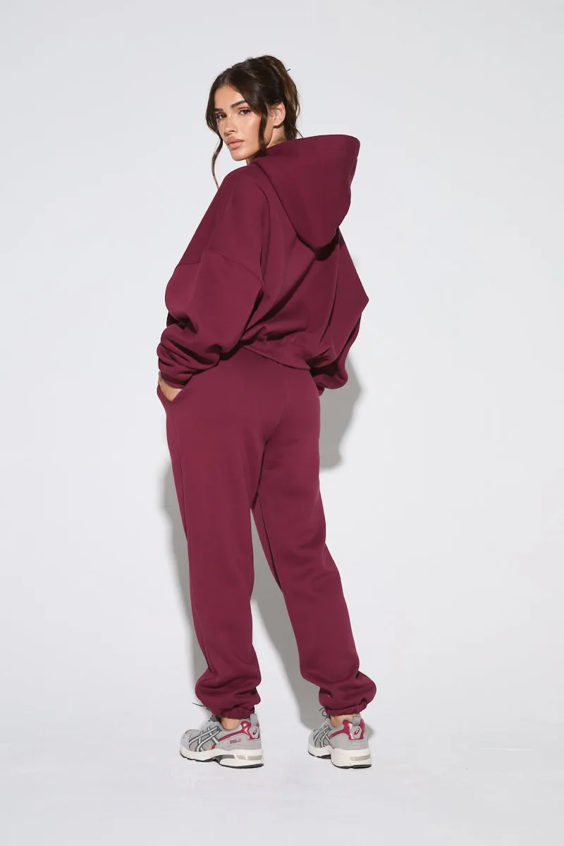 Burgundy Joggers