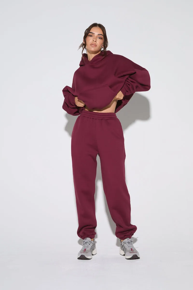 Burgundy Joggers