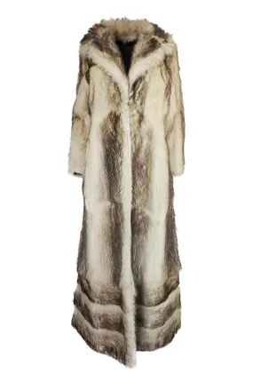 c1971-73 Donald Brooks Convertible Length Coyote Fur Coat