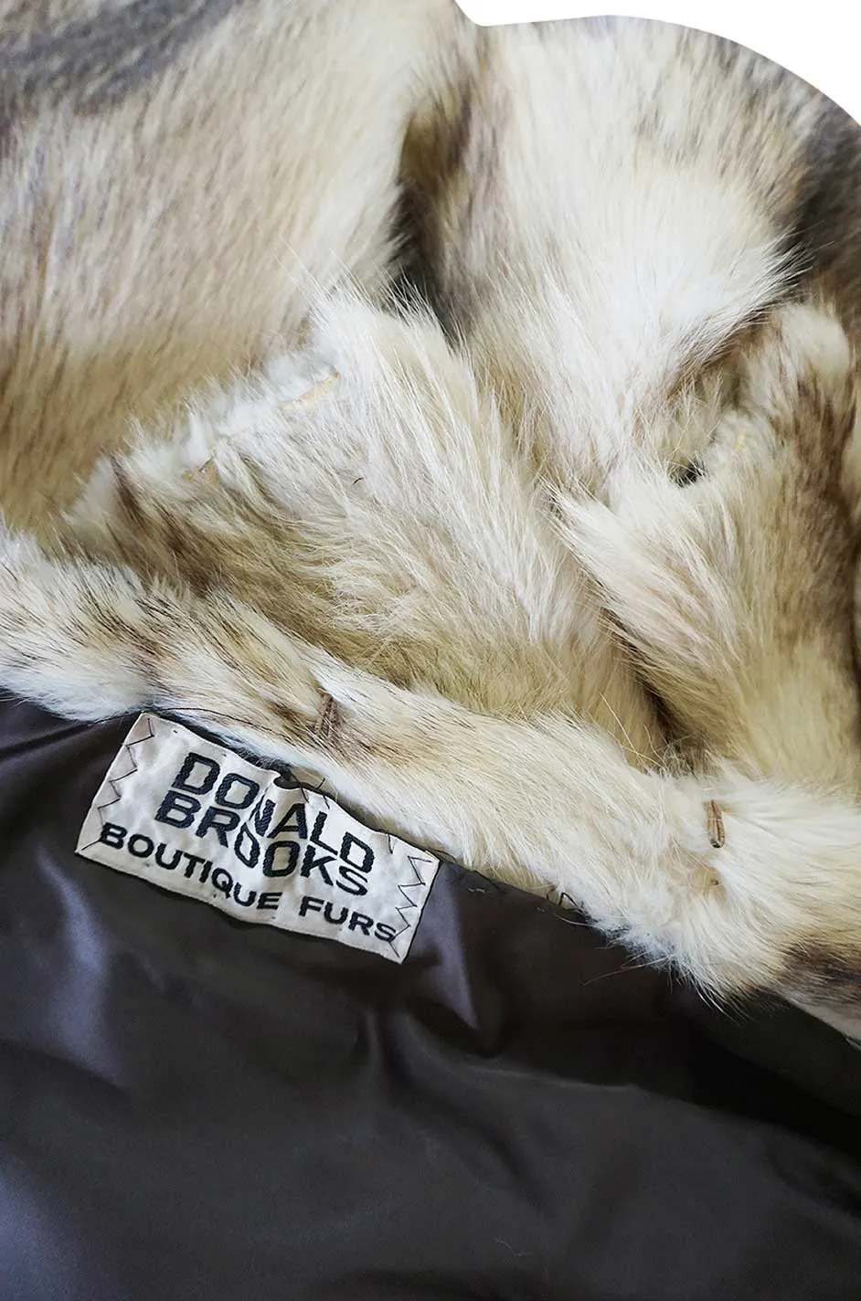 c1971-73 Donald Brooks Convertible Length Coyote Fur Coat