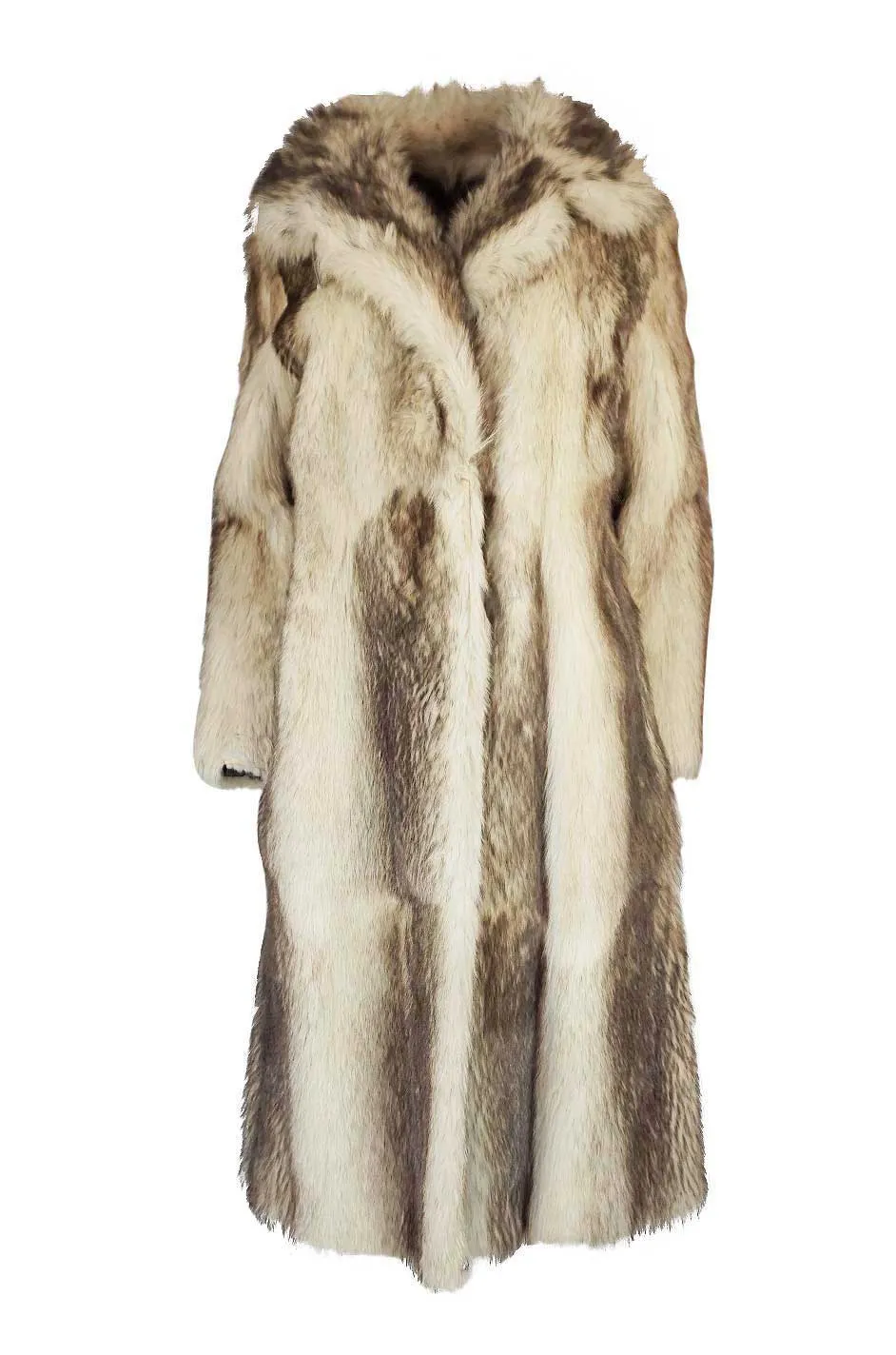 c1971-73 Donald Brooks Convertible Length Coyote Fur Coat