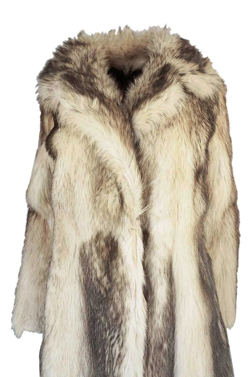 c1971-73 Donald Brooks Convertible Length Coyote Fur Coat