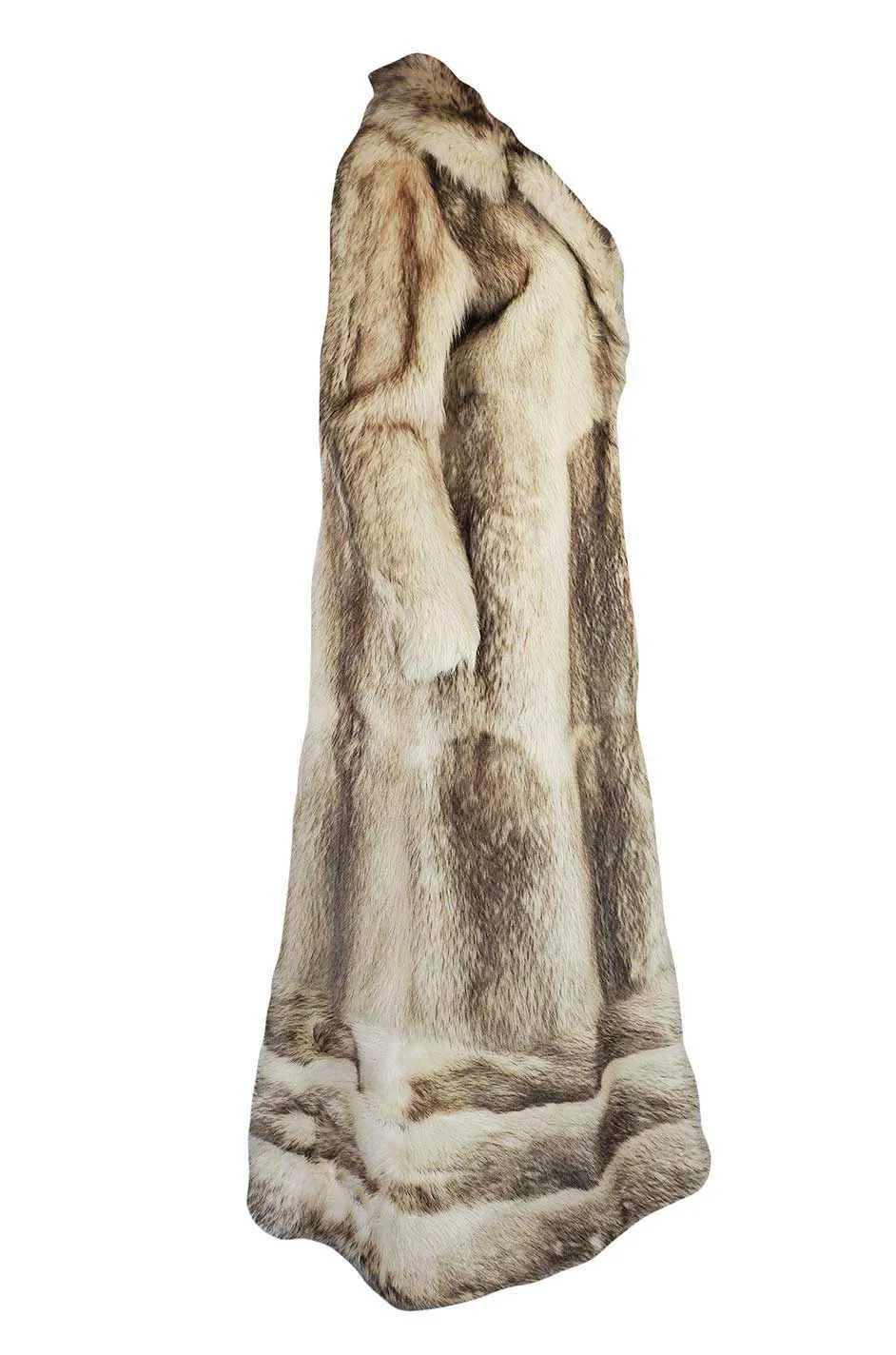 c1971-73 Donald Brooks Convertible Length Coyote Fur Coat