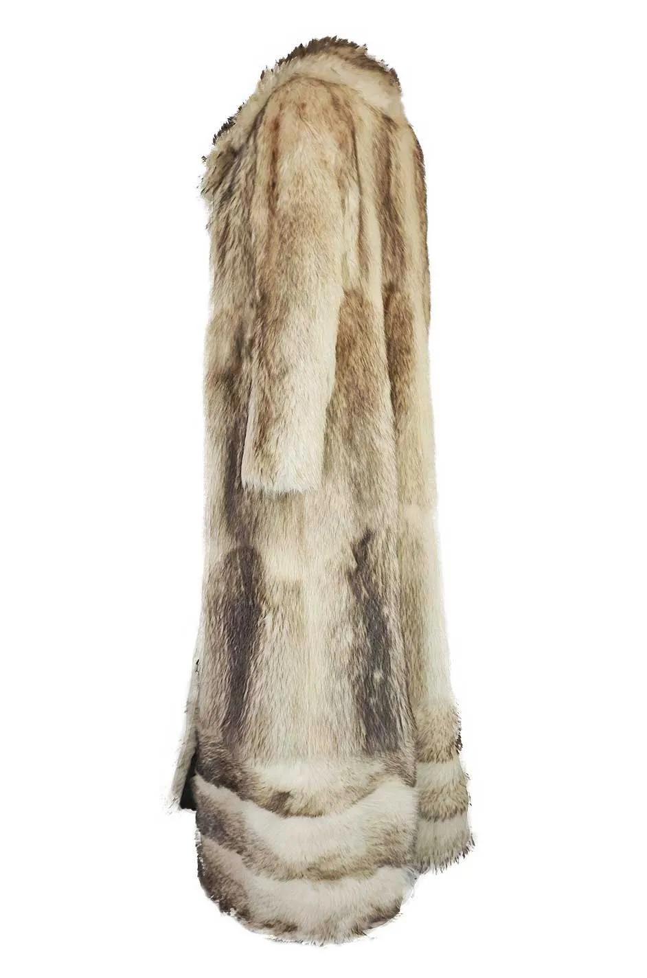 c1971-73 Donald Brooks Convertible Length Coyote Fur Coat