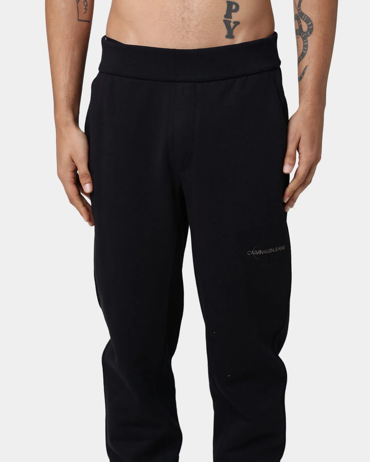 Calvin Klein Off Placed Iconic Joggers Black