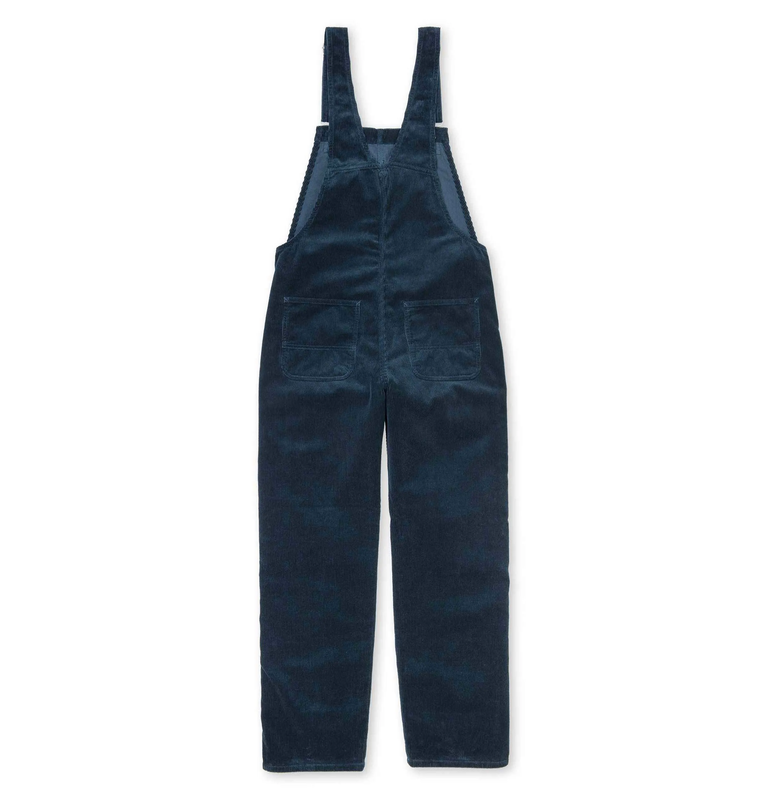 Carhartt WIP W' Bib Corduroy Overall Straight – Duck Blue – Rinsed