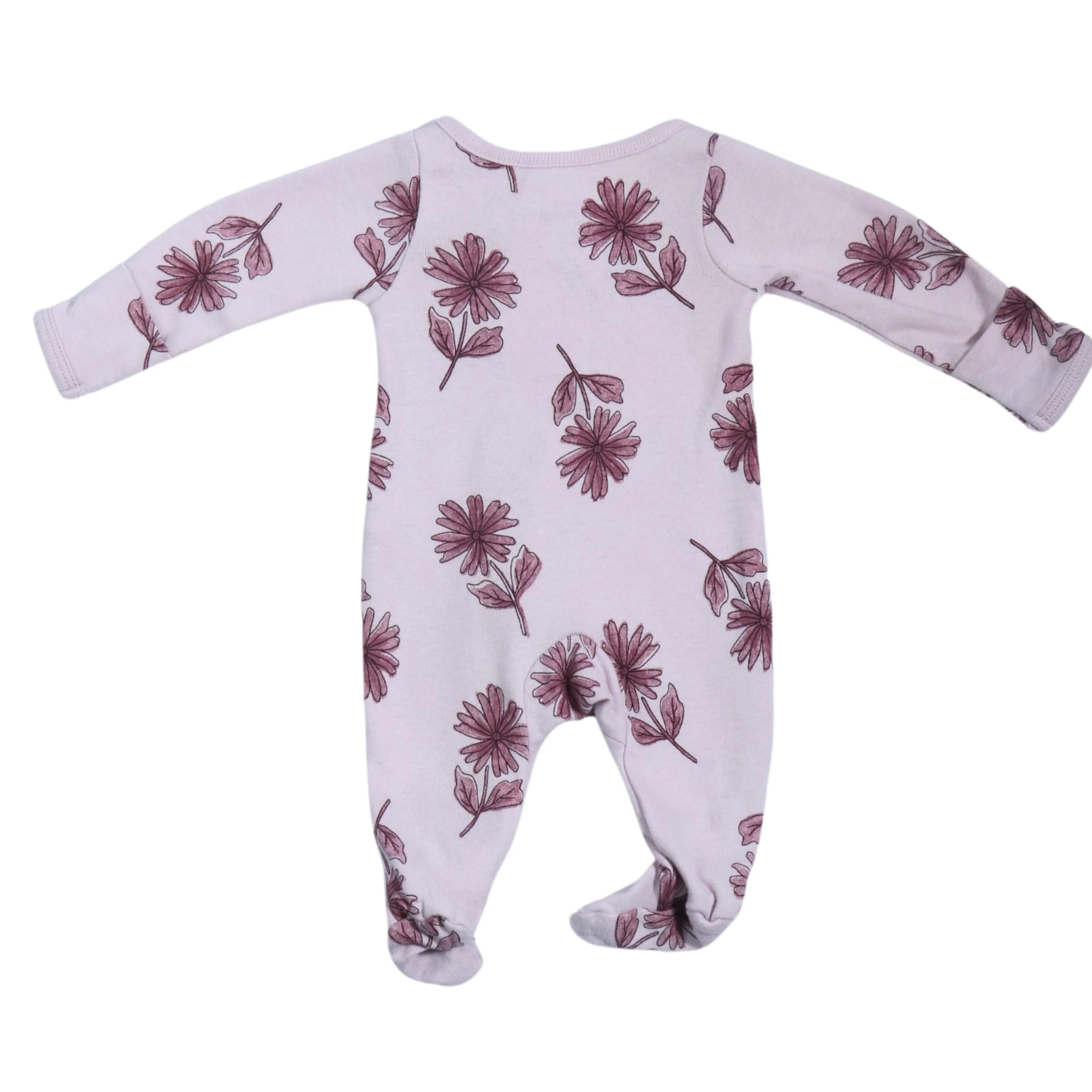 CARTER'S - Baby - All Over Floral Asymmetrical Zipper Overall