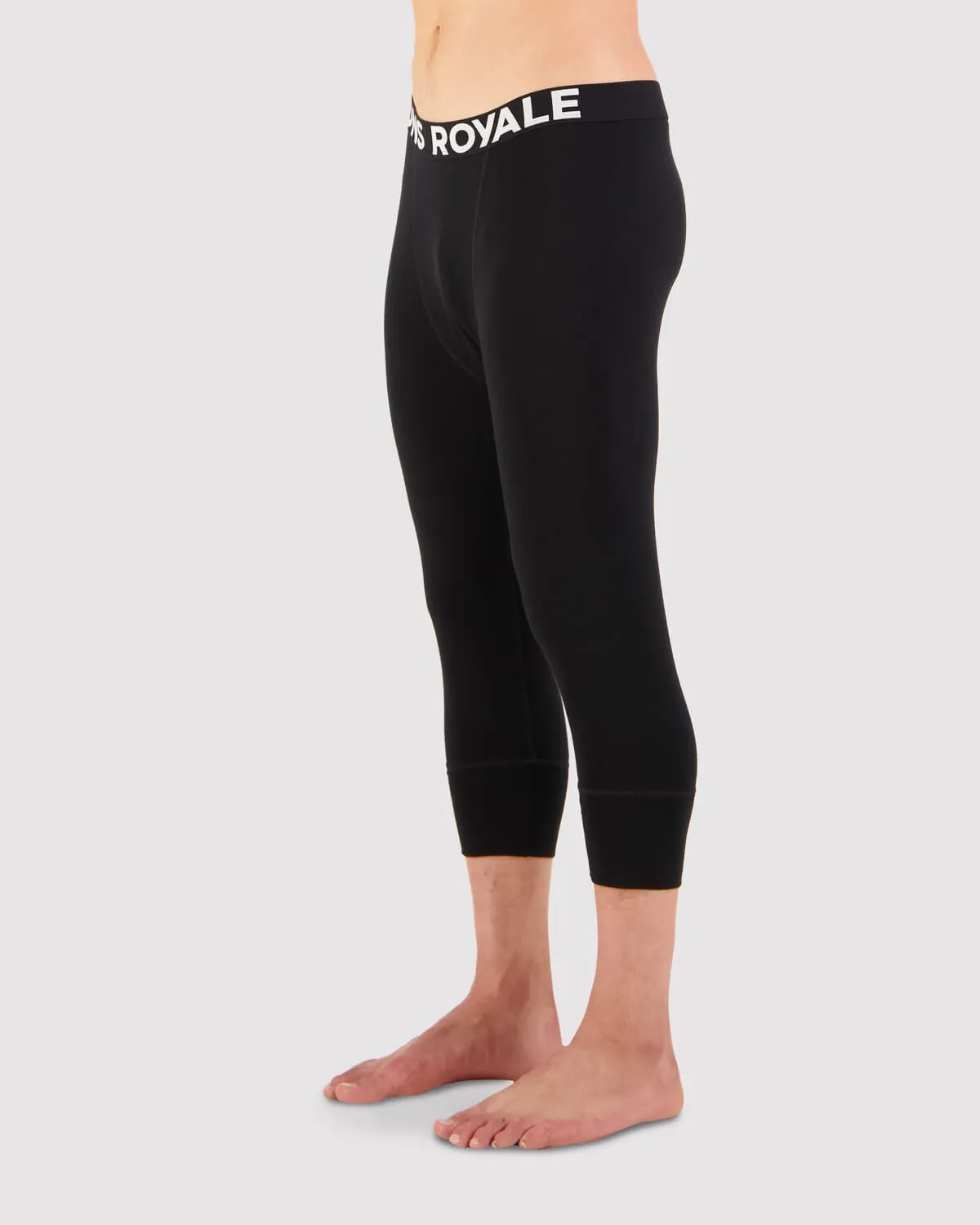 Cascade Merino Base Layer 3/4 Legging - Black