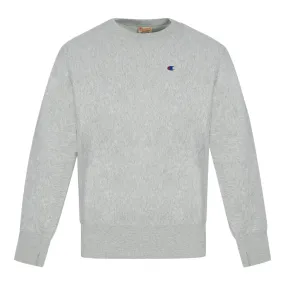 Champion Reverse Weave C Logo Grey Jumper