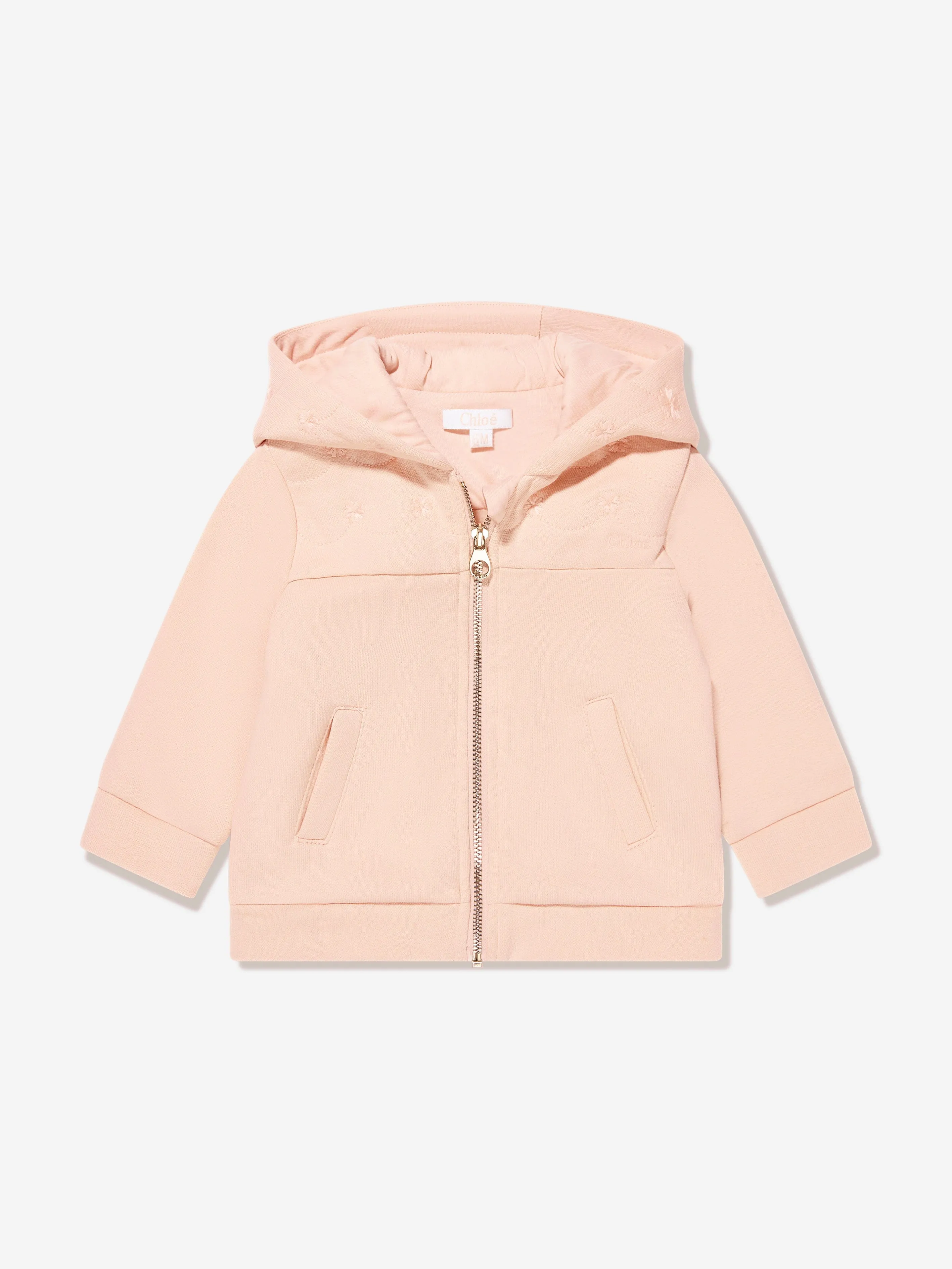 Chloé Baby Girls Flower Tracksuit in Pink