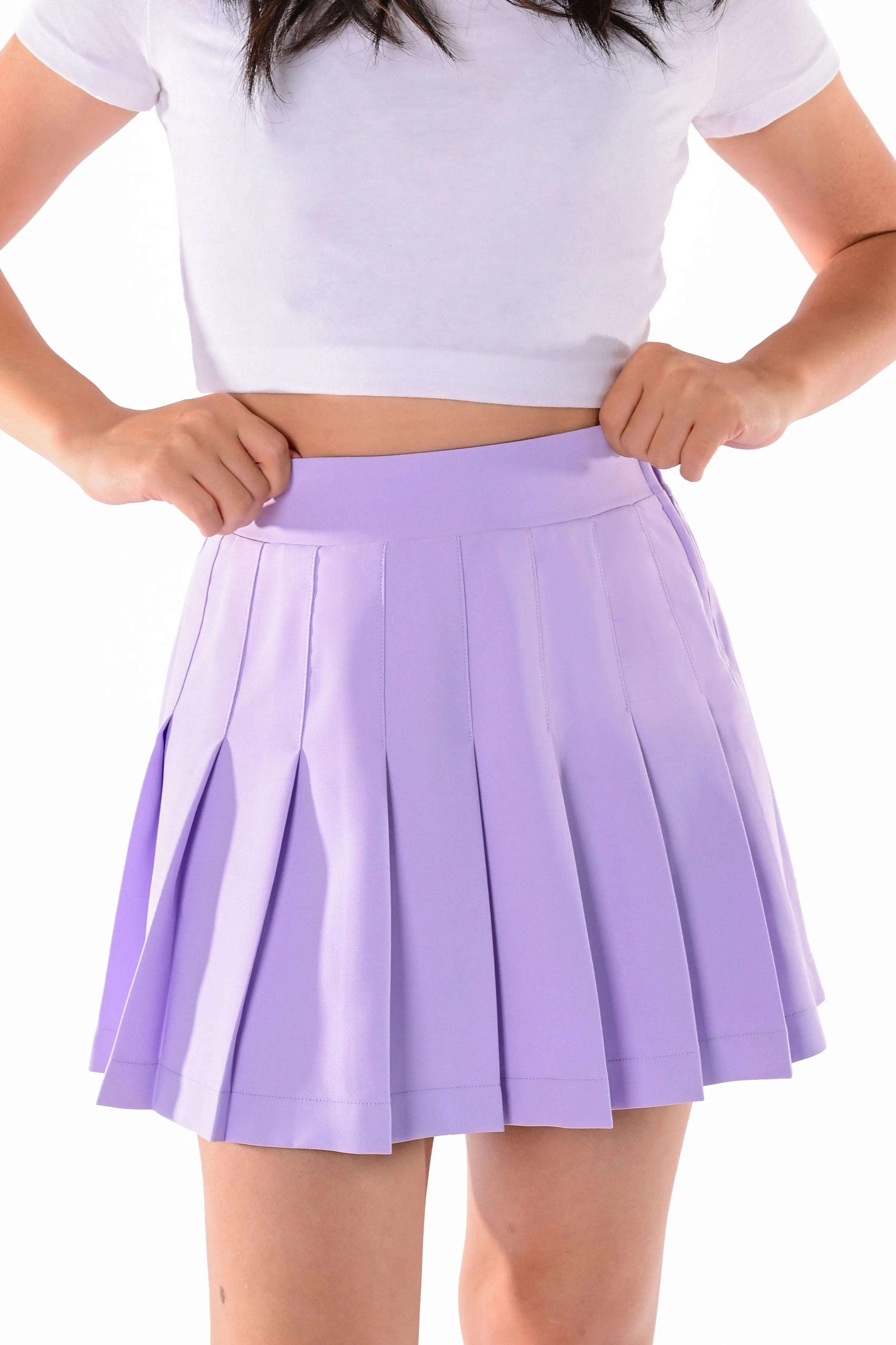 Claire Pleated Skirt - Lavender