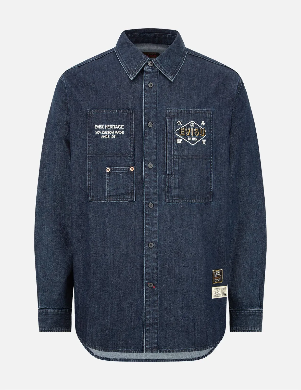 Classic Daicock Print Denim Shirt