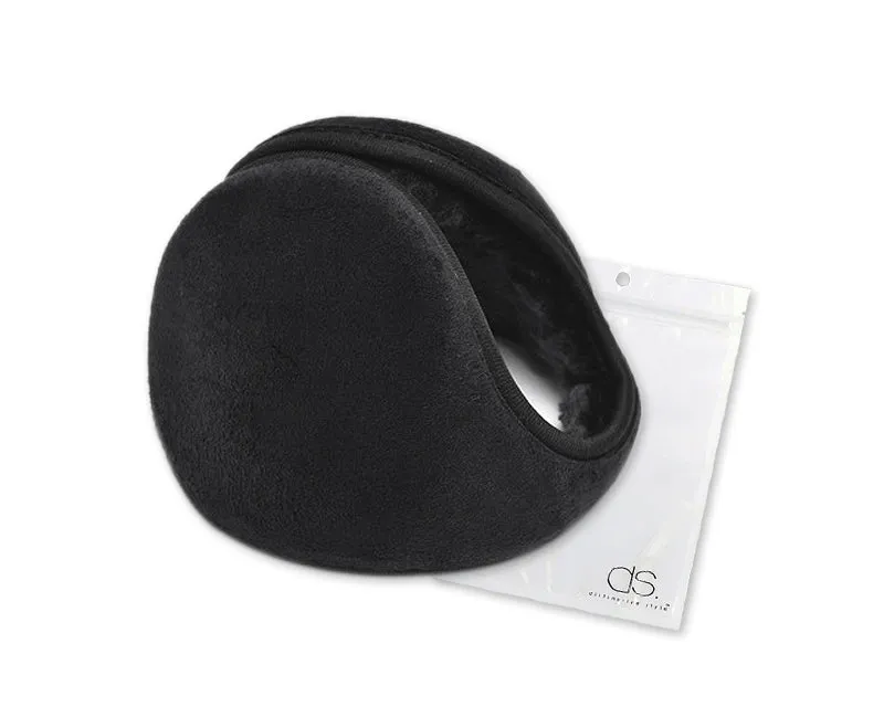 Classic Winter Unisex Foldable Headphone Ear Muffs - Black