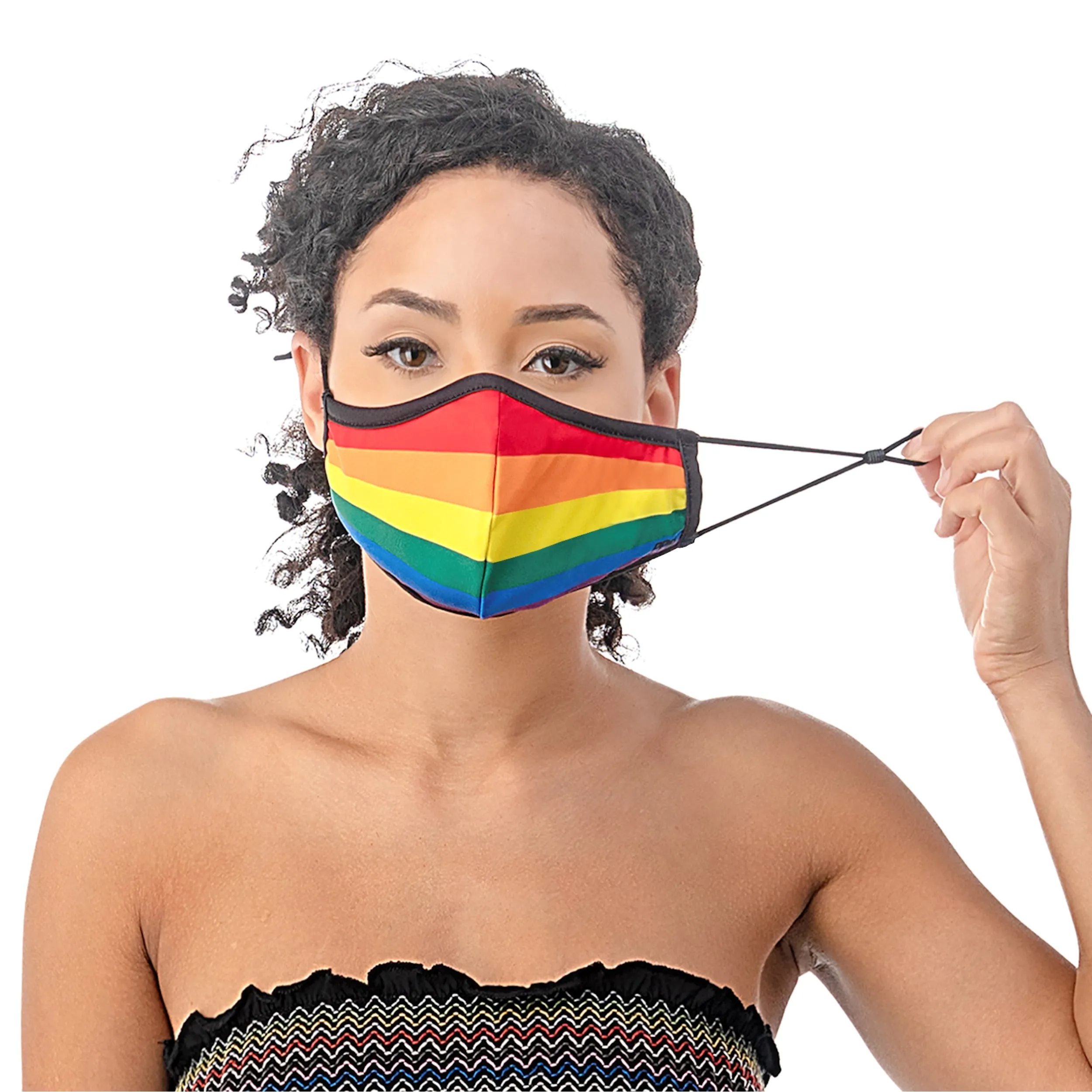 COLOR RAINBOW SILVER-ION REUSABLE FACE MASK