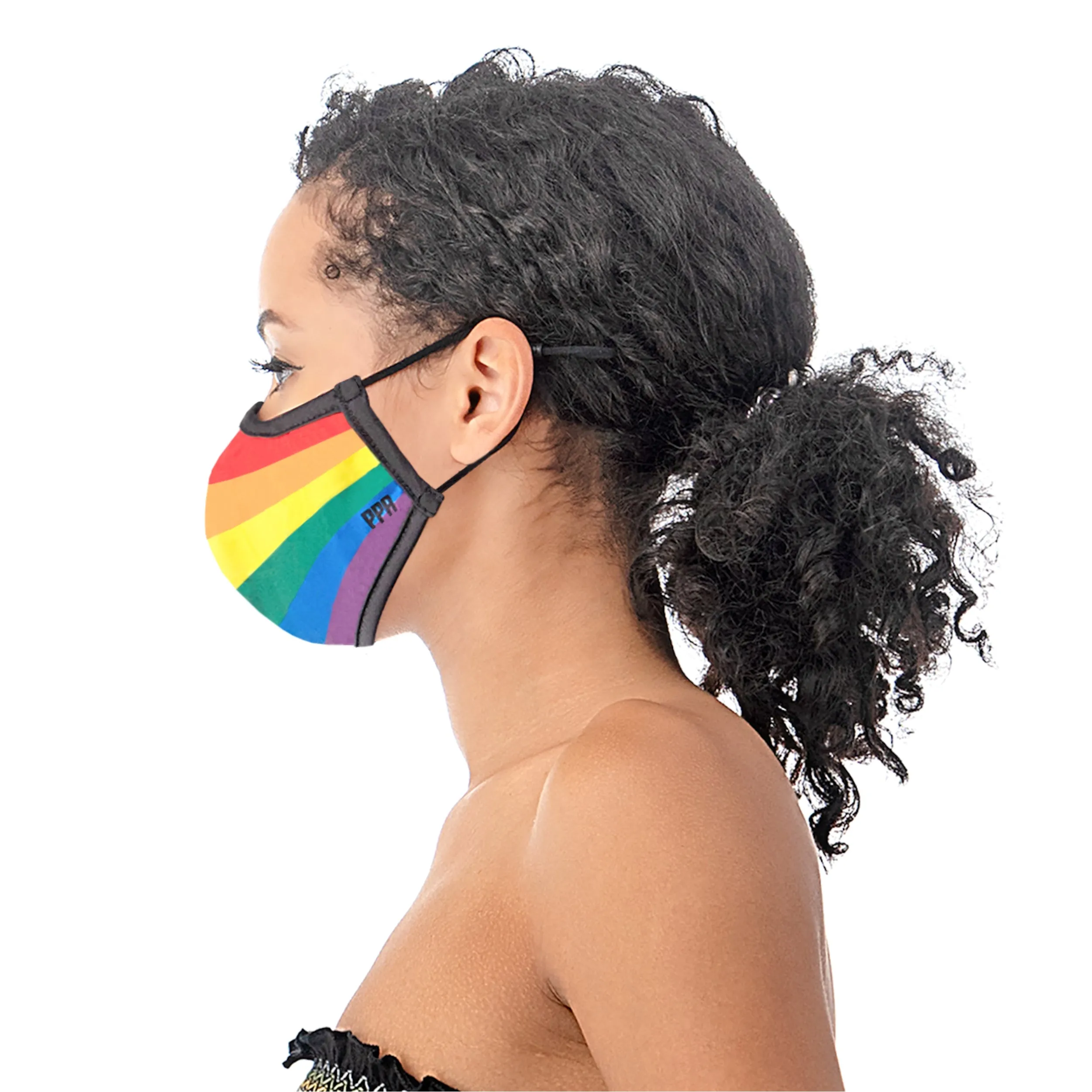 COLOR RAINBOW SILVER-ION REUSABLE FACE MASK